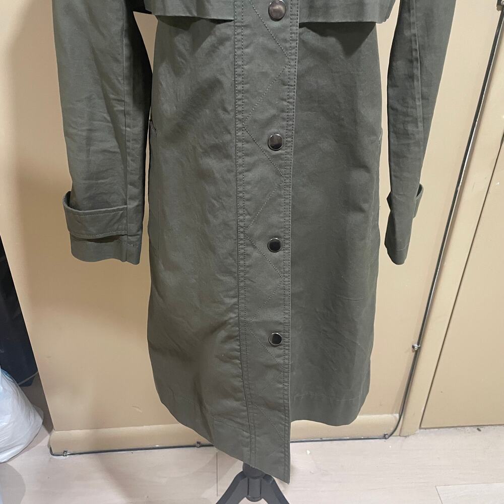 J.crew moss green field trench coat - Picture 6 of 12